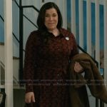 Grace’s bird print shirtdress on Elsbeth