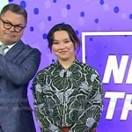 Thaddea Graham’s green floral jacket on Today