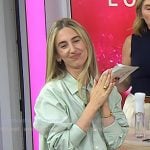 Mara Roszak’s mint green button down shirt on Today