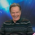 Bryan Cranston’s green stripe polo on Today