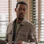 Gregory’s khaki jacket on Abbott Elementary