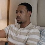 Gregory’s striped polo on Abbott Elementary