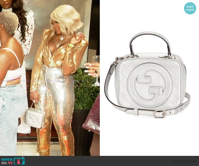 Gucci Sakai Be Green Blondie Handbag worn by Phaedra Parks on The Real Housewives of Atlanta