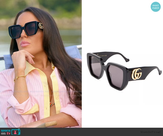 Gucci Square Sunglasses, worn by Rosie DiMare on The Real Housewives of Rhode Island
