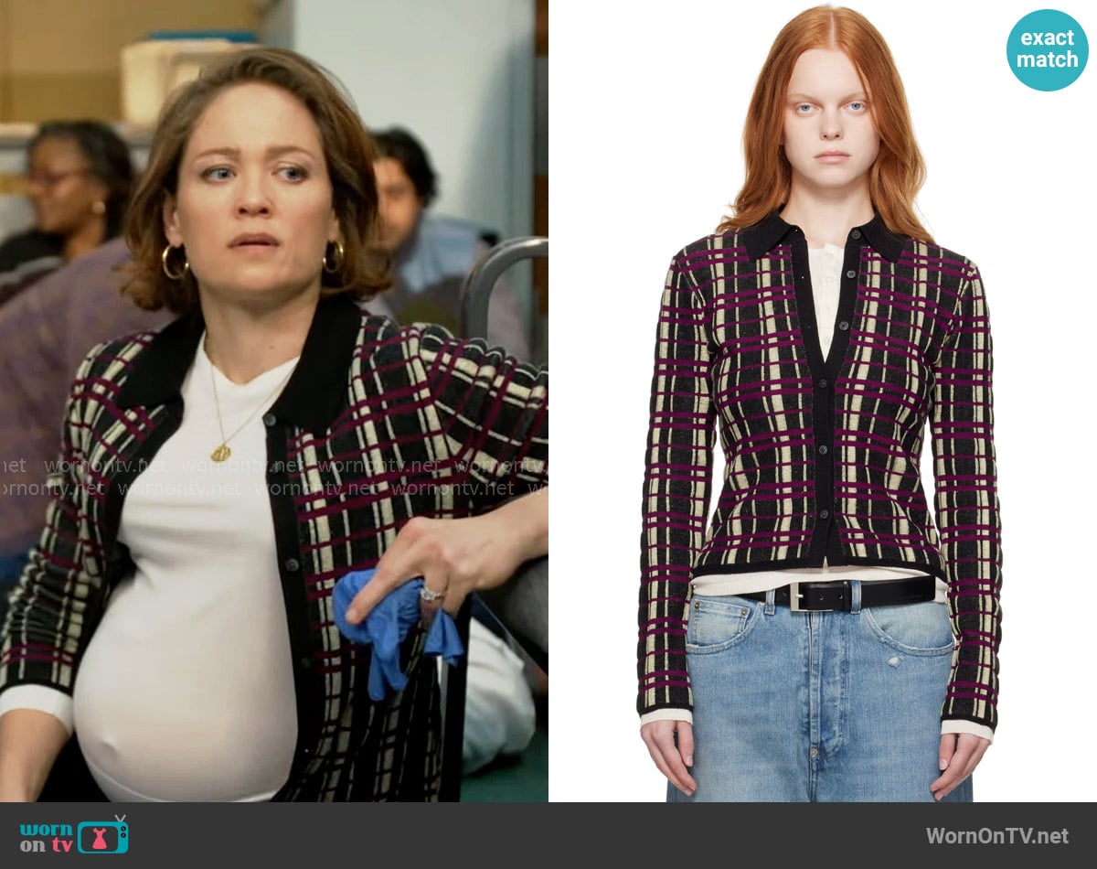 Guest in Residence Elle Shirt worn by Angie Polaski (Erika Christensen) on Will Trent