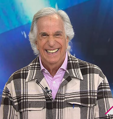 Henry Winkler's plaid shirt on Today