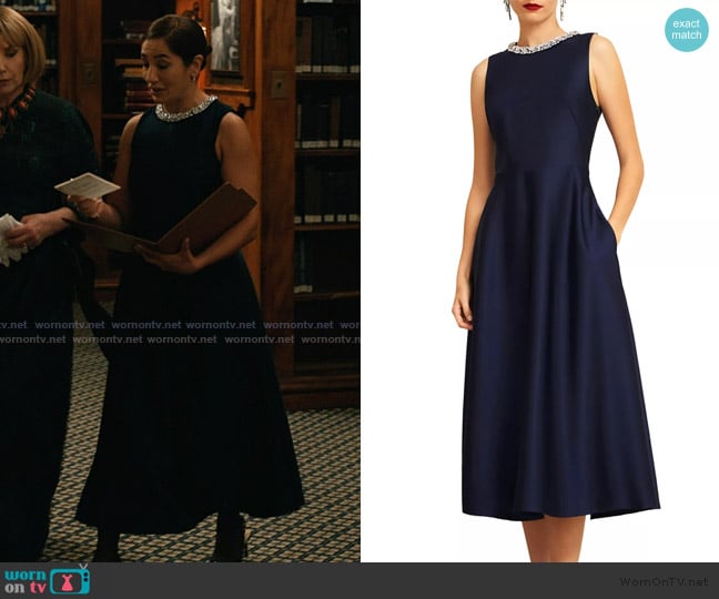 Hobbs  Black Tie Collection Kiera Dress worn by Jules (Purva Bedi) on Elsbeth