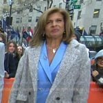 Hoda's grey mohair coat on Today