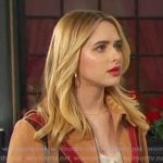 Holly’s multicolor suede jacket on Days of our Lives
