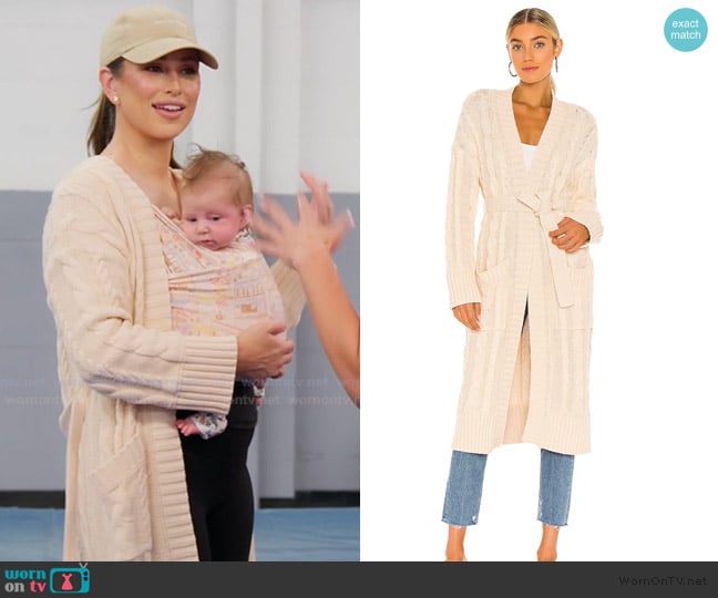 House of Harlow 1960 Virgo Cable Knit Cardigan worn by Nia Booko on The Valley