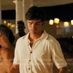 Nate’s white button front shirt on Euphoria