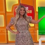 Amber’s embellished short sleeve dress on The Price is Right