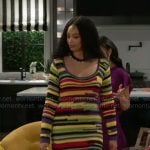 Chelsea’s striped maxi sweater dress on Beyond the Gates