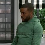 Andre’s green hoodie on Beyond the Gates