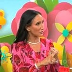 Elizabeth Werner's pink floral dress on CBS Mornings