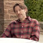 Daniel's red checked shirt on The Young and the Restless