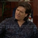 Danny’s blue printed shirt on The Young and the Restless
