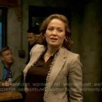 Angie's checked frayed blazer on Will Trent