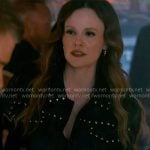 Caitlin’s studded leather jacket on Chicago Med