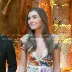 Emma’s floral v-neck dress on General Hospital