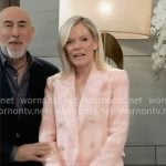 Ava’s light pink tweed blazer on General Hospital