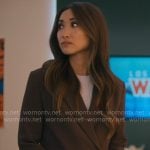 Ali's brown blazer on Running Point