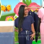 Elizabeth Werner’s blue lounge set on CBS Mornings