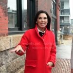 Meg Oliver’s red coat on CBS Mornings