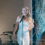 Isla’s rehearsal dinner outfit on Running Point