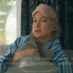 Isla's blue striped robe on Running Point