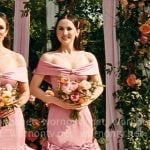 Lexi's pink bridesmaid dress with bows on Euphoria