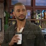 Holden’s grey suede jacket on The Young and the Restless