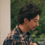 Jackie’s plaid shirt jacket on Running Point