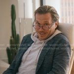 Ness’s dark blue blazer on Running Point