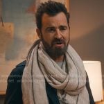 Cam’s striped scarf on Running Point