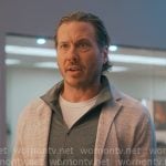 Ness’s grey hoodie blazer on Running Point