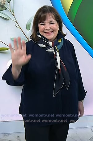 Ina Garten’s print scarf on Today