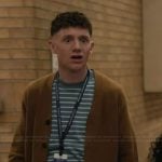 Jacob’s blue stripe tee on Abbott Elementary