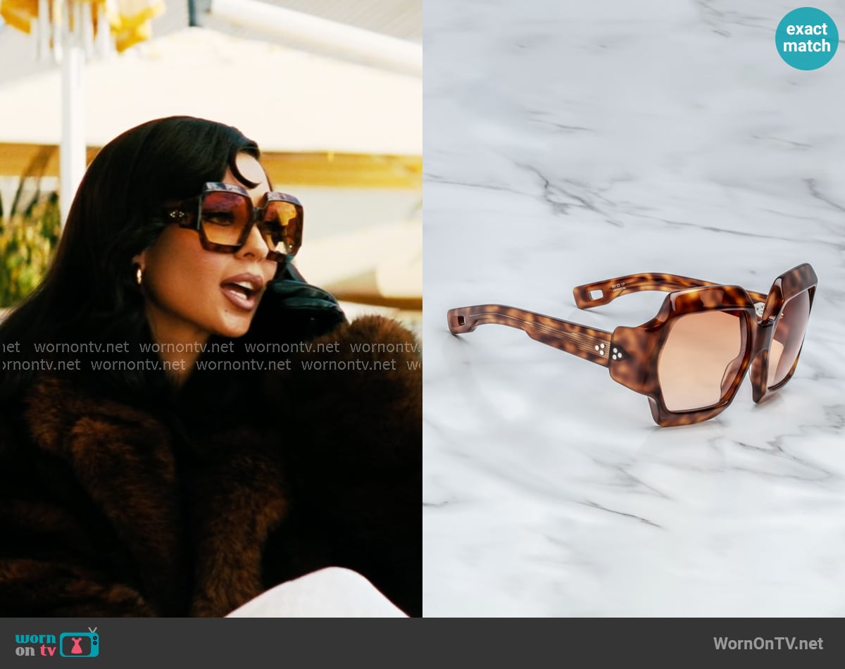 Jacques Marie Mage Grandfunk Sunglasses in Teddy Brown worn by Maddy Perez (Alexa Demie) on Euphoria