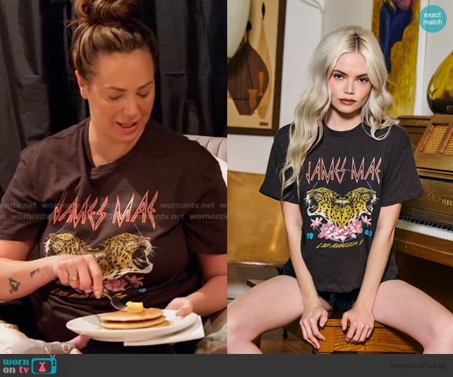 James Mae Leopard Floral 1983 Tee worn by Kristen Doute on The Valley