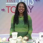 Jamila Robinson’s green ombre knit dress on Today