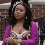 Janine’s floral embroidered jumpsuit on Abbott Elementary