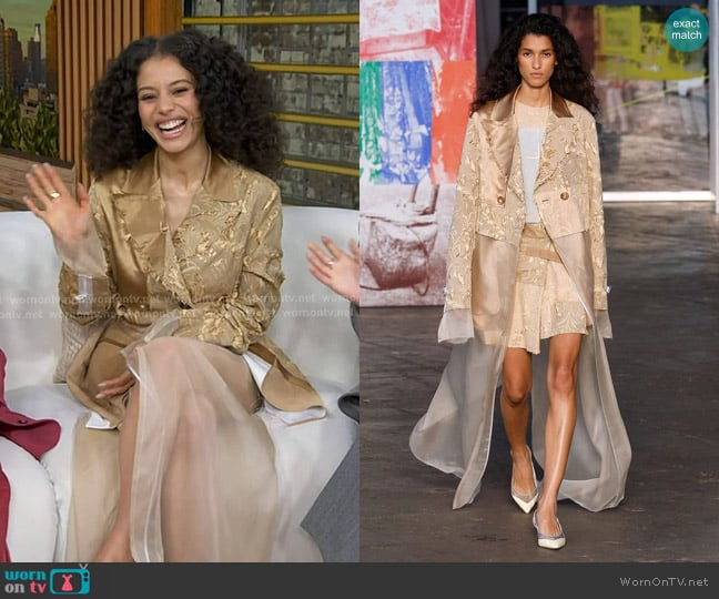 Jason Wu Spring Summer 2026 Collection worn by Chase Infiniti on Good Morning America