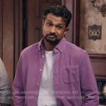 Jay's purple corduroy shirt on Ghosts