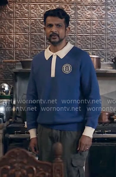 Jay’s blue jersey shirt on Ghosts