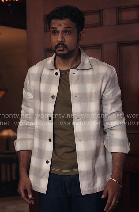 Jay’s checked shirt on Ghosts