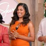 Jazz Smollett’s orange keyhole dress on Sherri