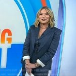 Jenna’s blue pinstripe vest, blazer and pants on Today