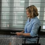 Jenna’s blue shirt and sequin skirt on Today