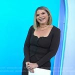 Jenna’s brown scoop neck top and wide-leg pants on Today